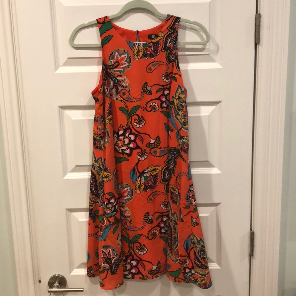 KUT from the kloth orange paisley print dress - Picture 8 of 8